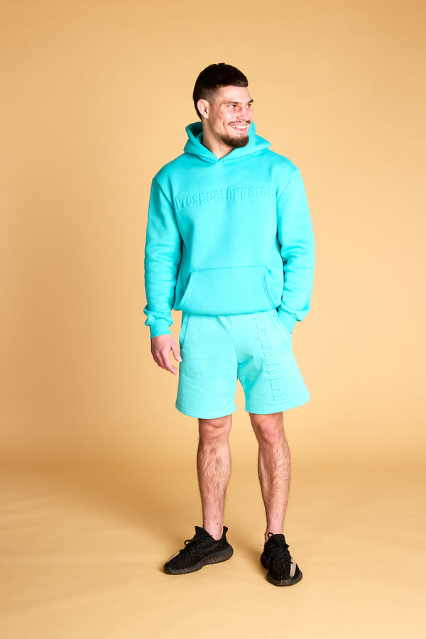 PA Embossed Shorts - Blue